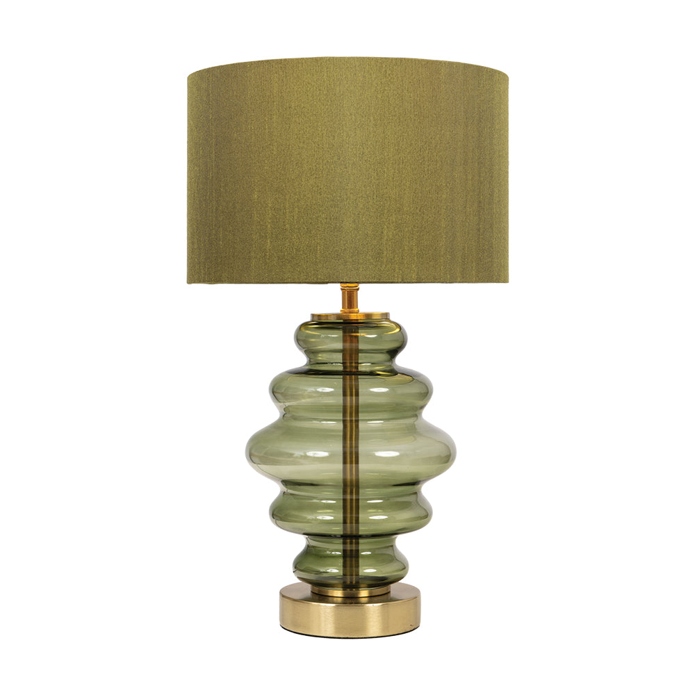 Hartwell Olive Glass Table Lamp