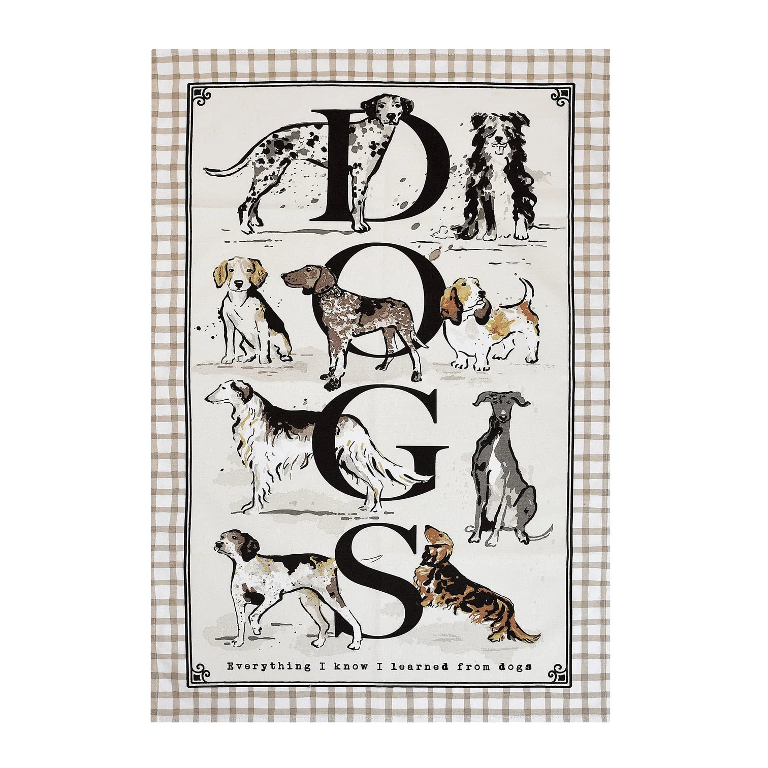 Country Dogs | Tea Towel