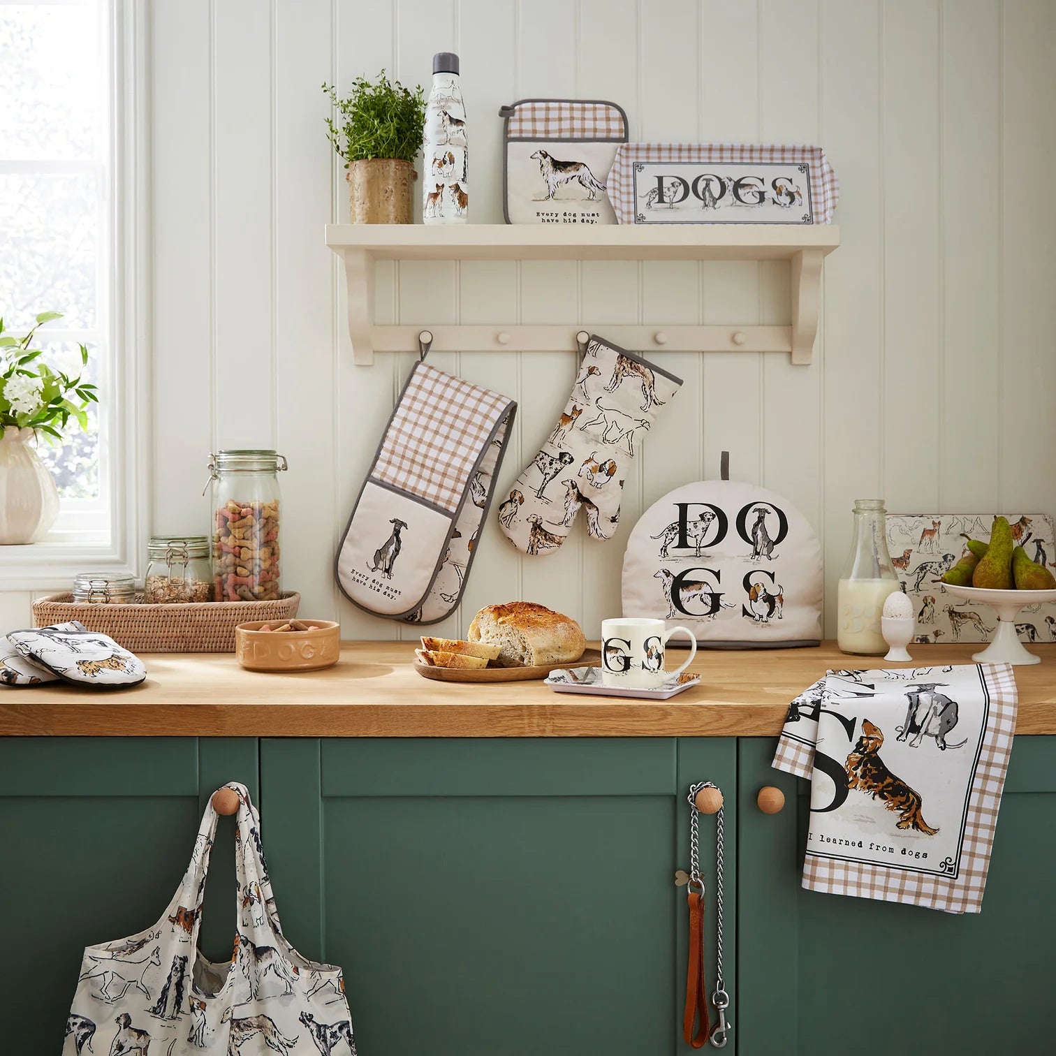 Country Dogs | Foldable Tote Bag