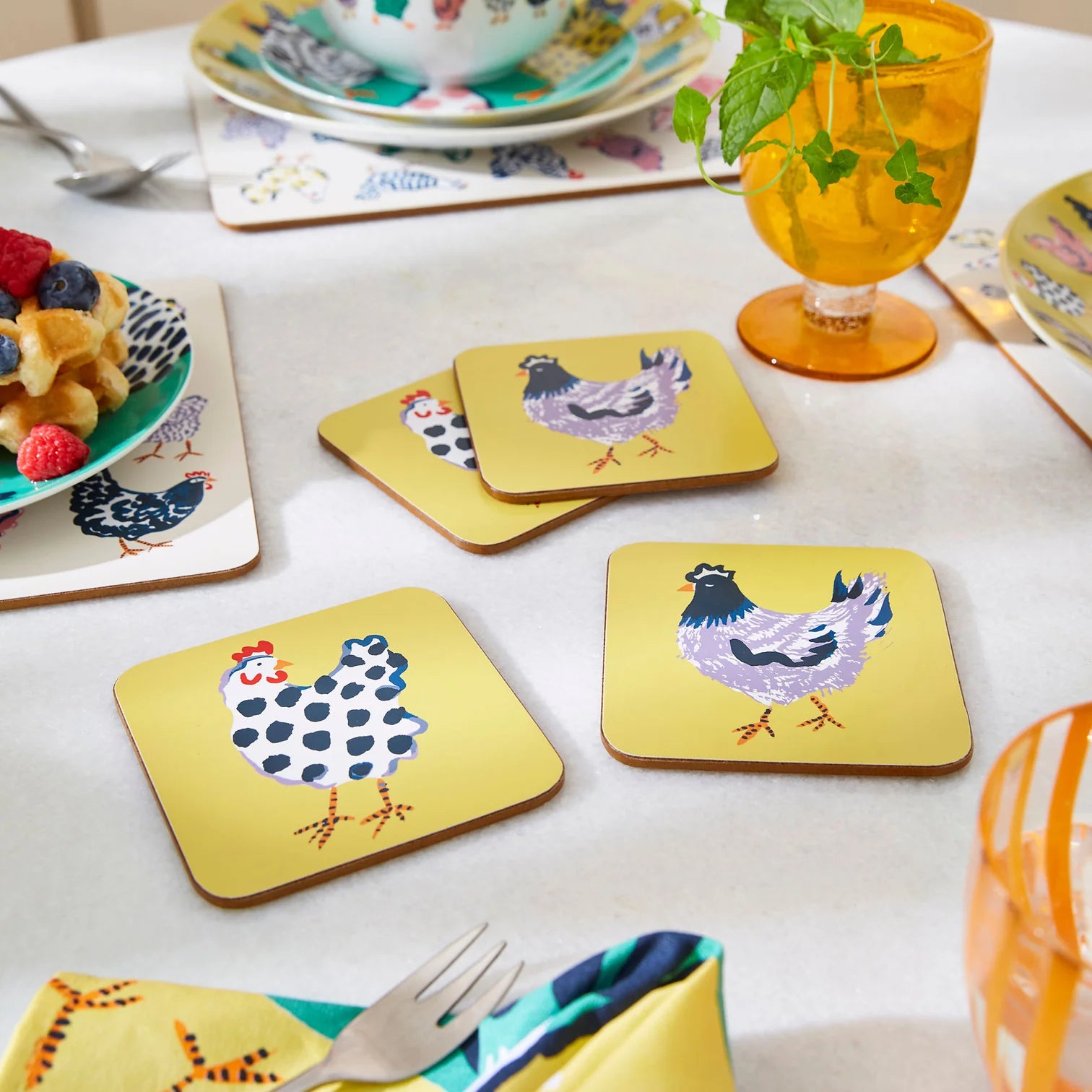 Chick Chicken | Coasters 4Pk