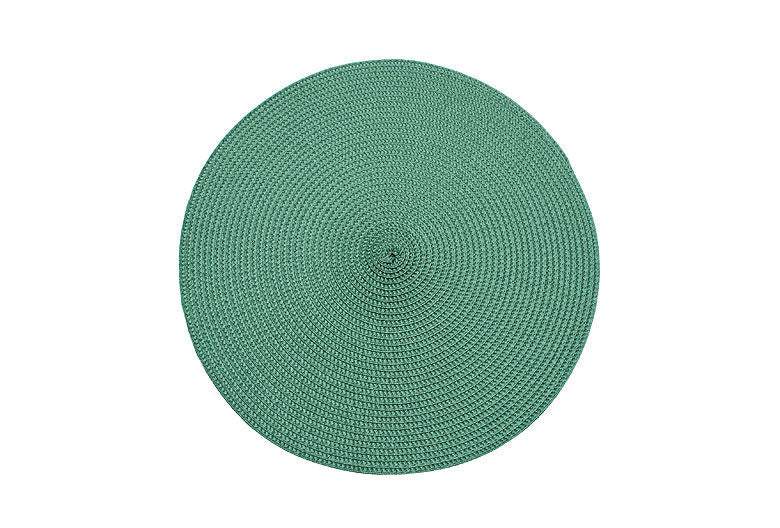 Ribbed Round Placemat | Green