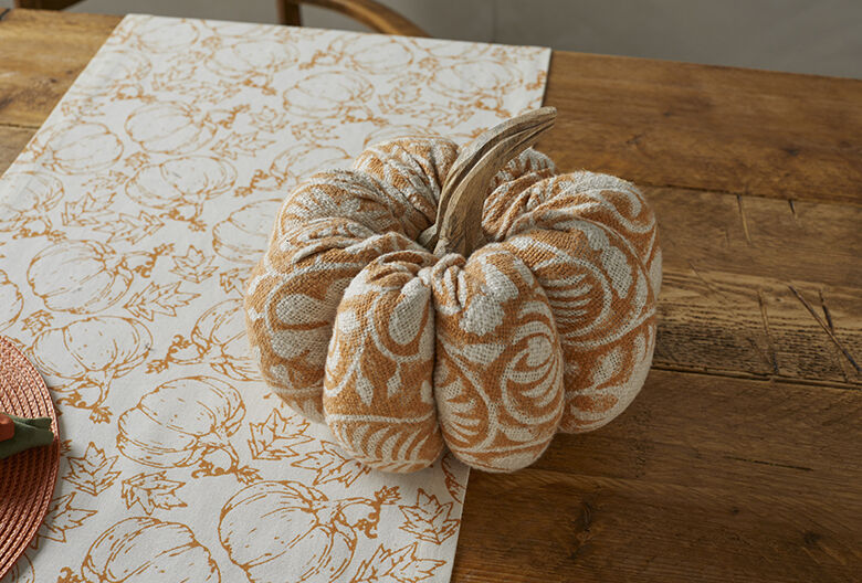Filled Block Print Pumpkin