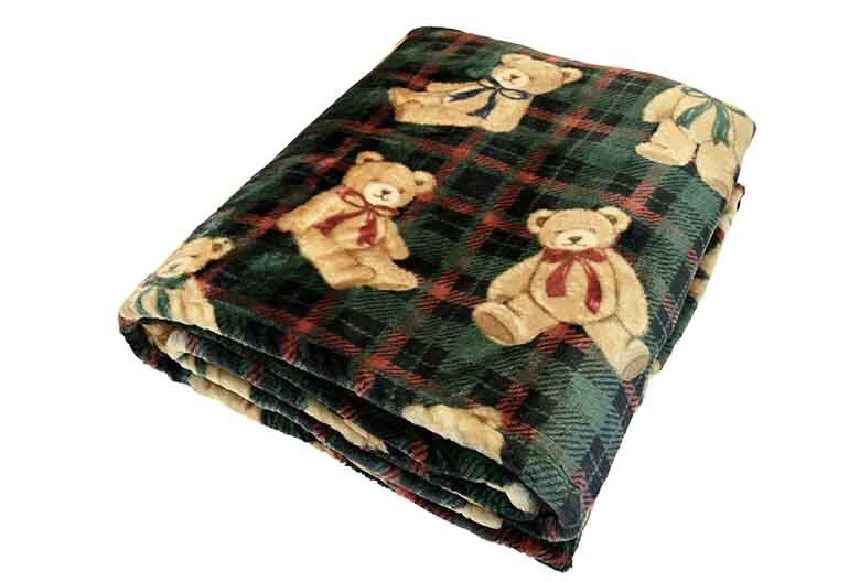 Printed Throw | Teddy Bear