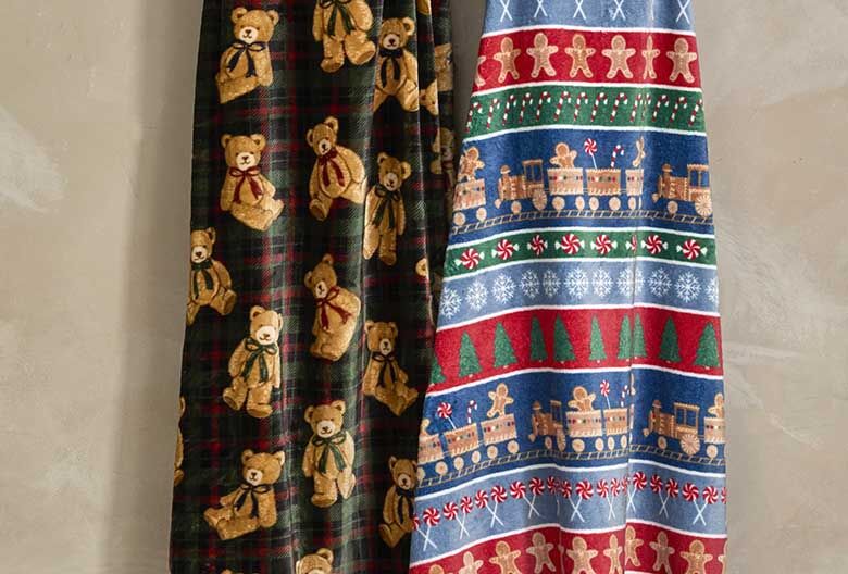 Printed Throw | Teddy Bear