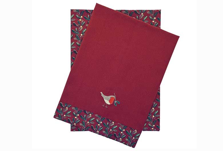Under The Mistletoe | Tea Towel Set of 2