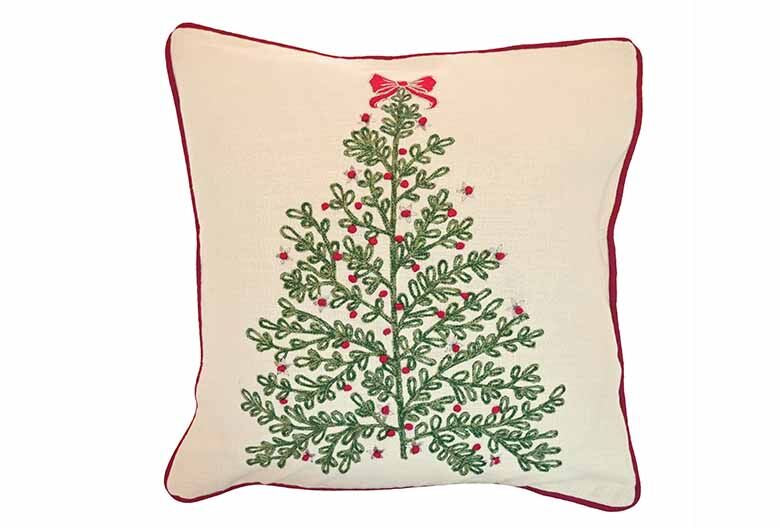 Winter Tree with Bow | Cushion