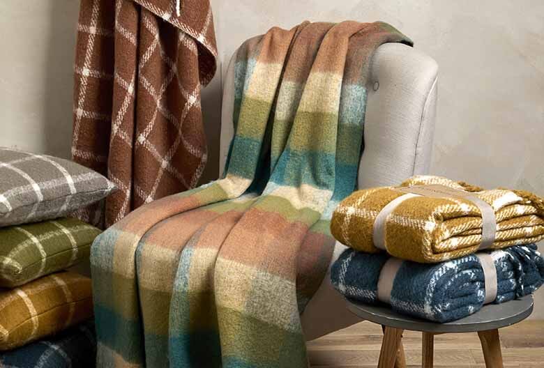 Faux Mohair Check | Throw