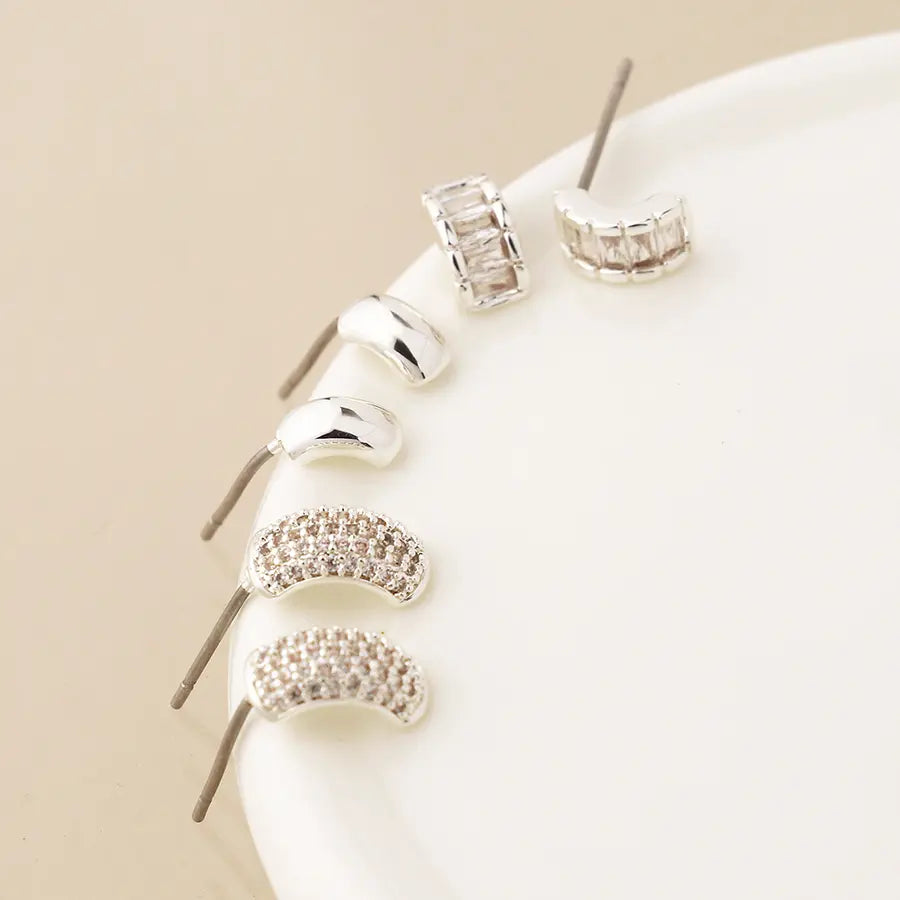 Simple Curve | Triple Studs