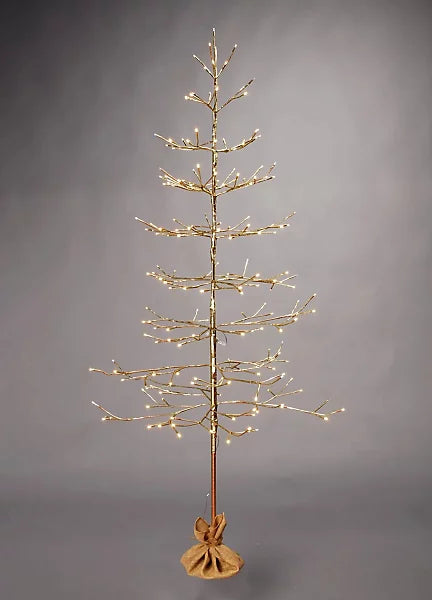 Champagne Twig Tree with Trad Warm White Led | 180cm