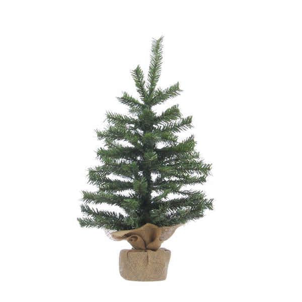 Green Tree with Burlap Base | 60cm