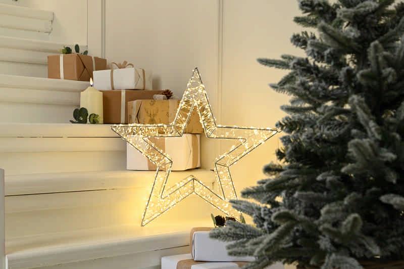 Dewdrop Star with Warm White Led Lights | 50cm