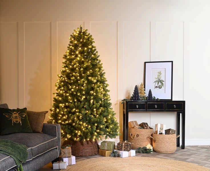 Prelit Grampian Pine Christmas Tree | 210cm