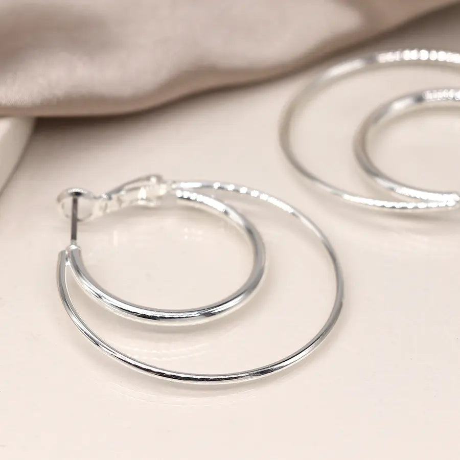 Double Circle | Hoop Earrings