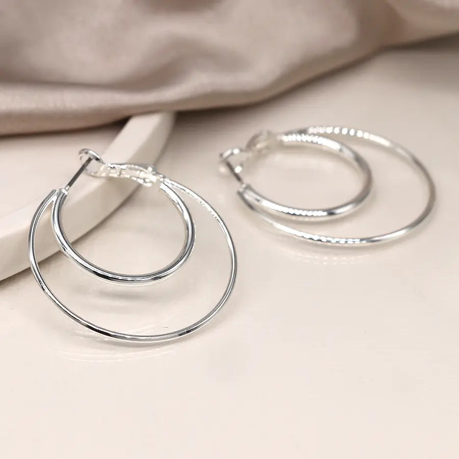 Double Circle | Hoop Earrings