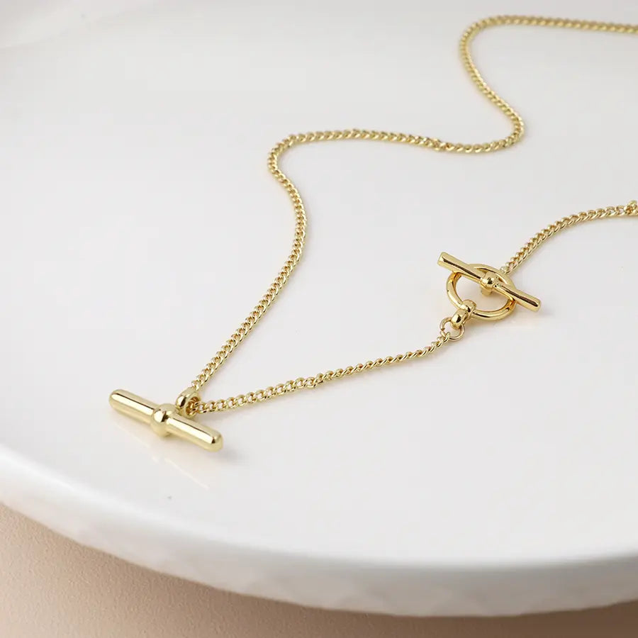 Golden T-Bar | Necklace
