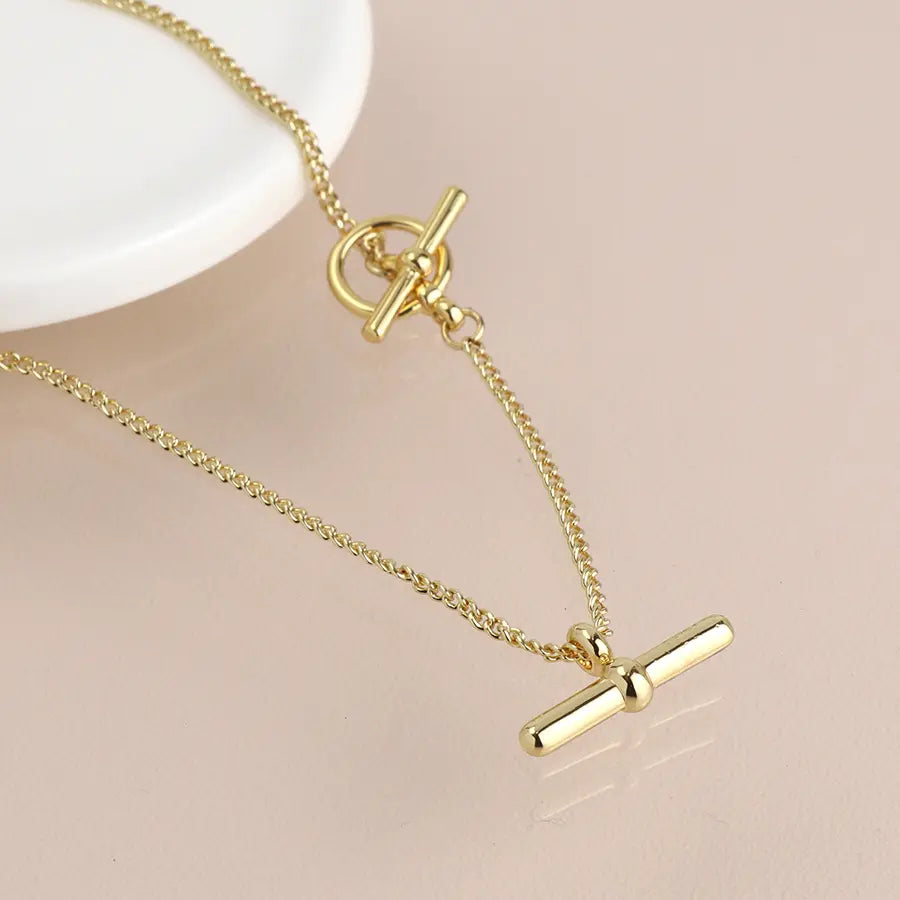 Golden T-Bar | Necklace