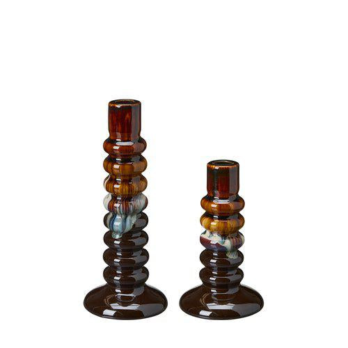 Nima Candle Holder | Stoneware Set of 2