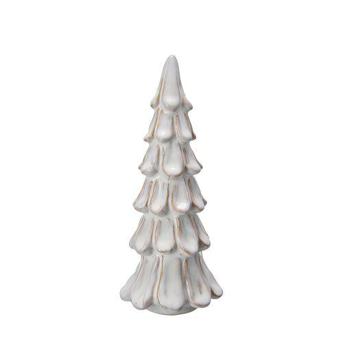 Christmas Tree Stoneware Off White | Set of 2