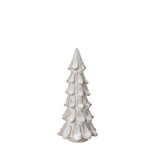 Christmas Tree Stoneware Off White | Set of 2