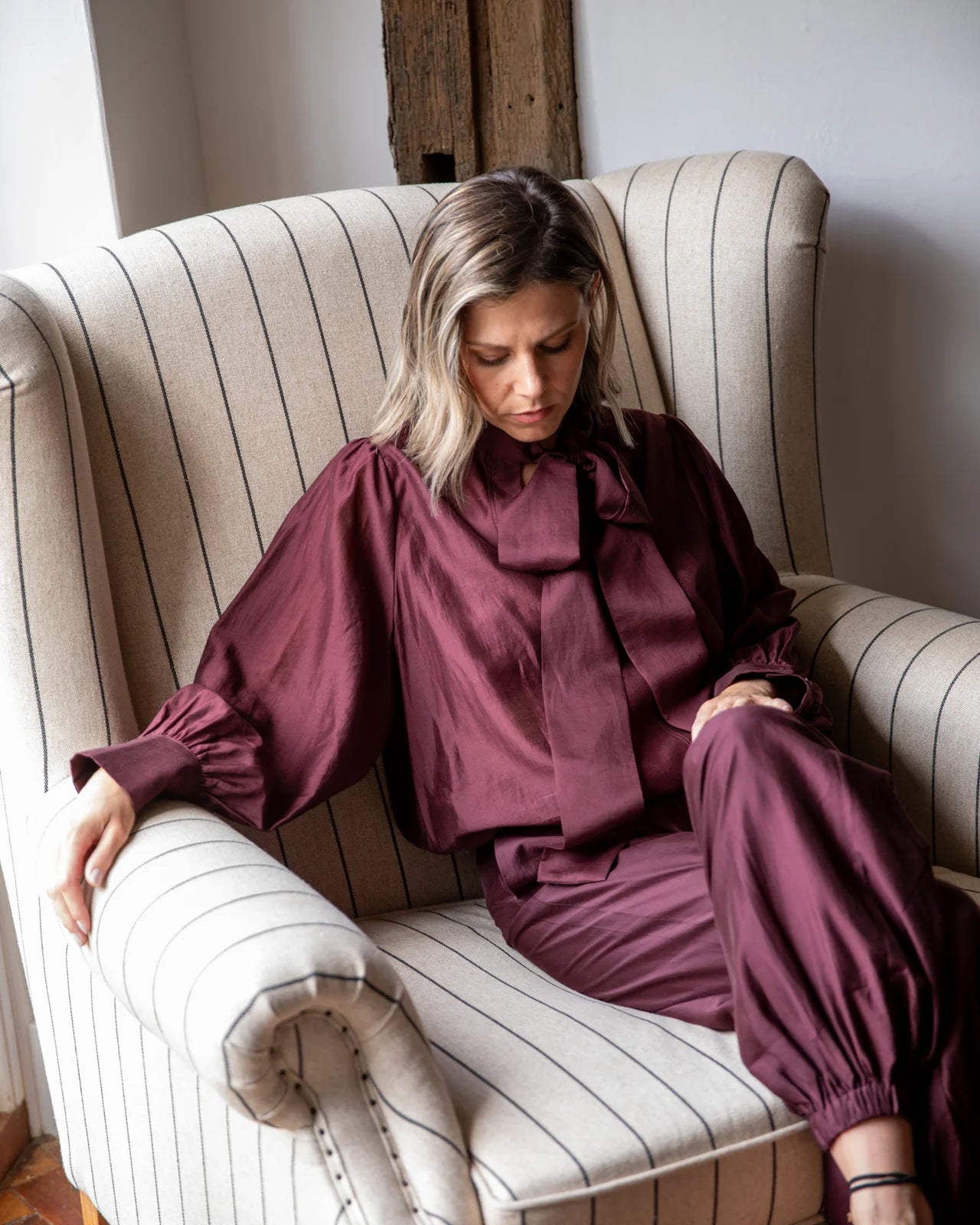 Frances Shirt | Burgundy
