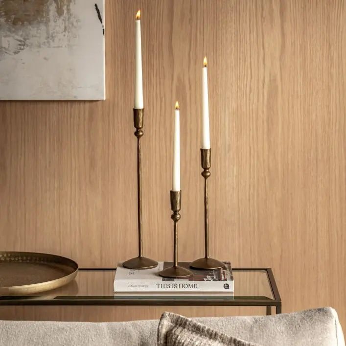 Fargo Set of 3 Metal Candle Sticks
