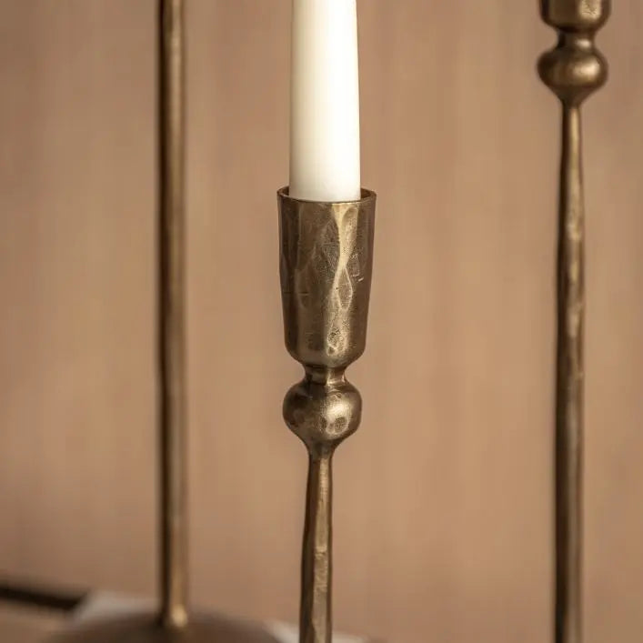 Fargo Set of 3 Metal Candle Sticks