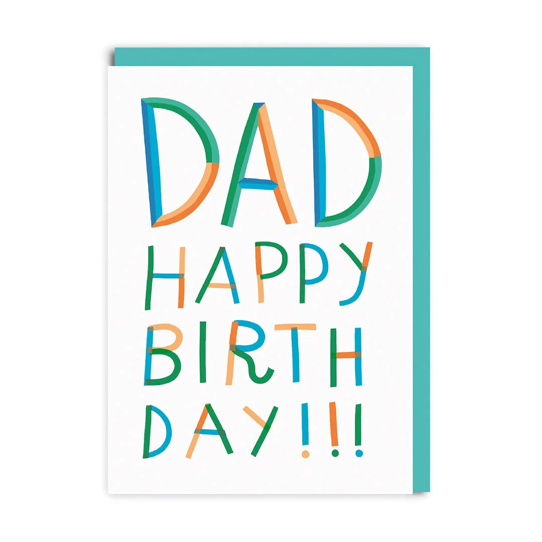 Dad Letters Happy Birthday | Card