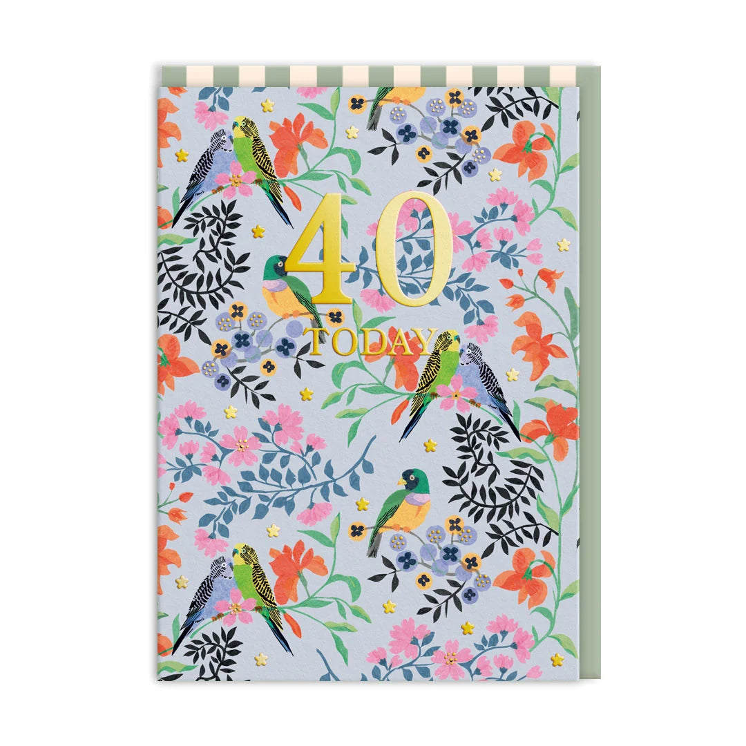 40 Paper Birds | Birthday Card
