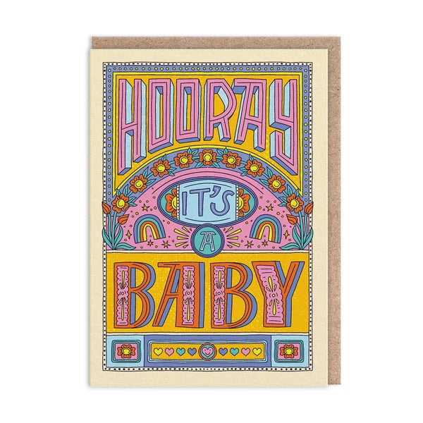 Hooray New Baby | Greeting Card