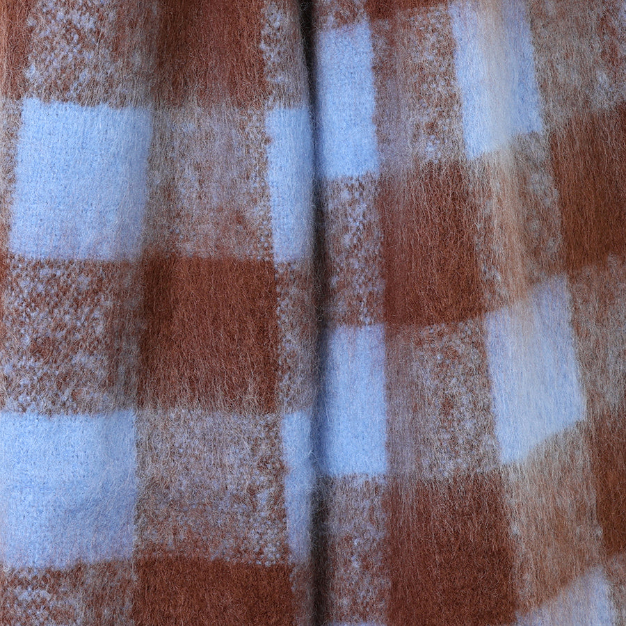 Molly Brown & Cornflower Blue Cosy Check | Scarf