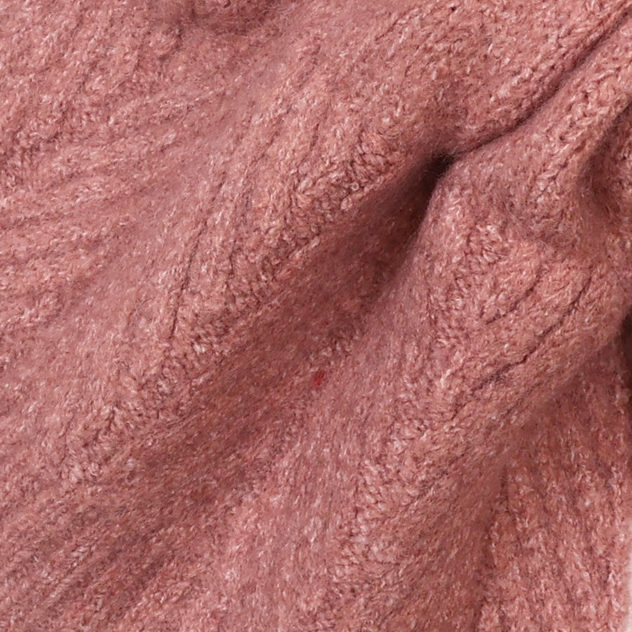 Charlotte Dusty Rose Herringbone Pull Through | Scarf