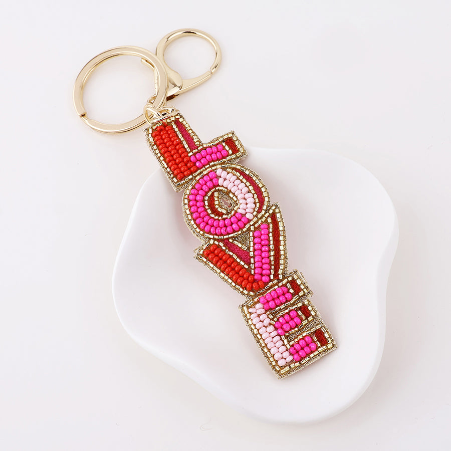 Love Pink Bag Charm/Key Ring