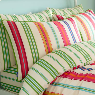 Sophie Stripe 100% Cotton Duvet Cover Set Bright