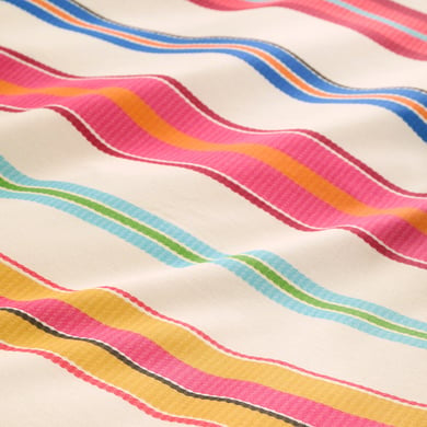 Sophie Stripe 100% Cotton Duvet Cover Set Bright