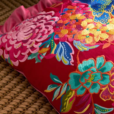 Flourish Floral 40x60cm Filled Cushion Bright