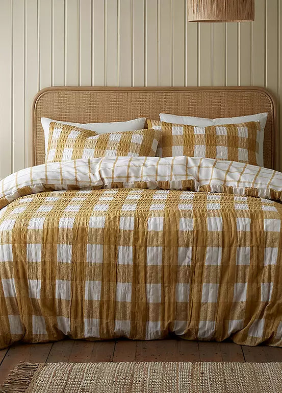 Caramel Seersucker | Duvet Covers