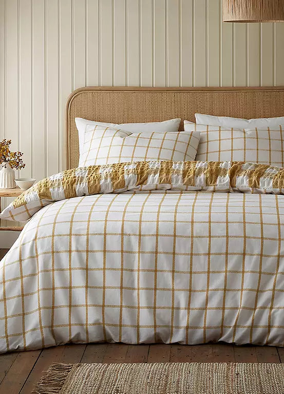 Caramel Seersucker | Duvet Covers
