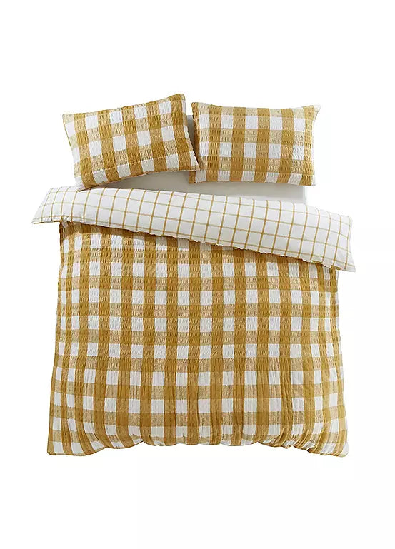 Caramel Seersucker | Duvet Covers