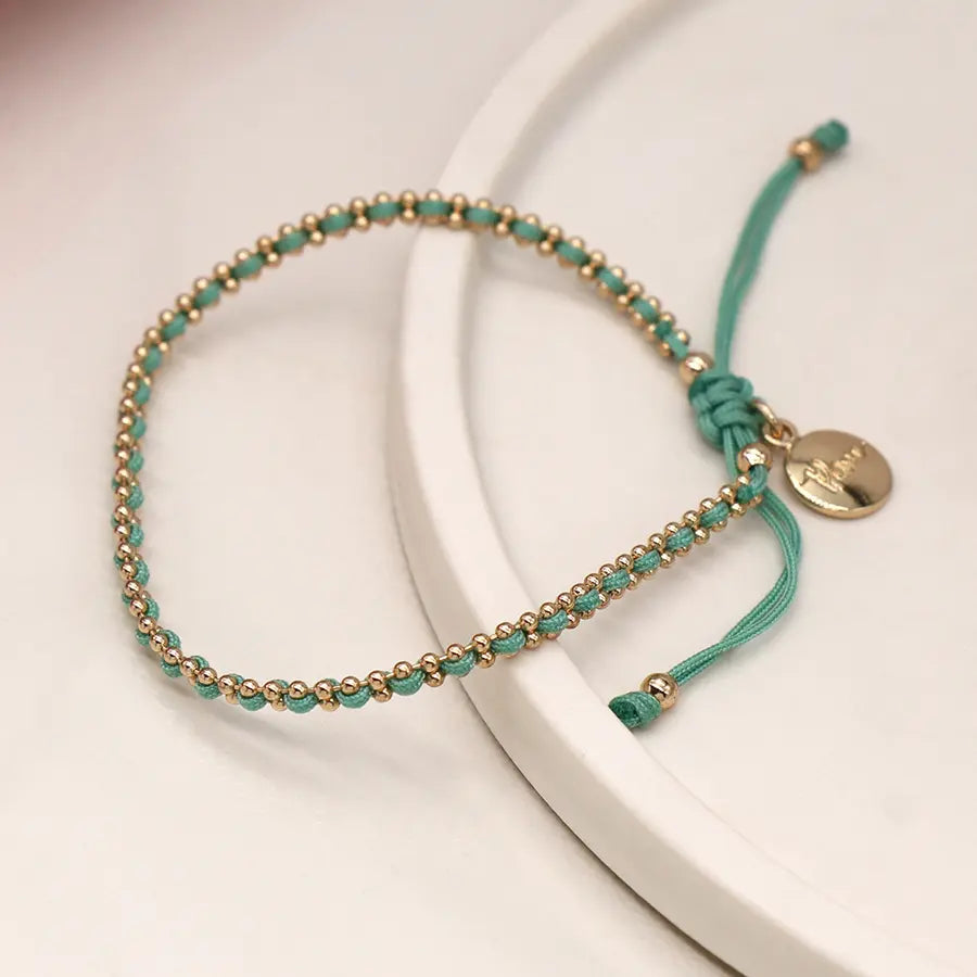 Aqua Cord Bracelet