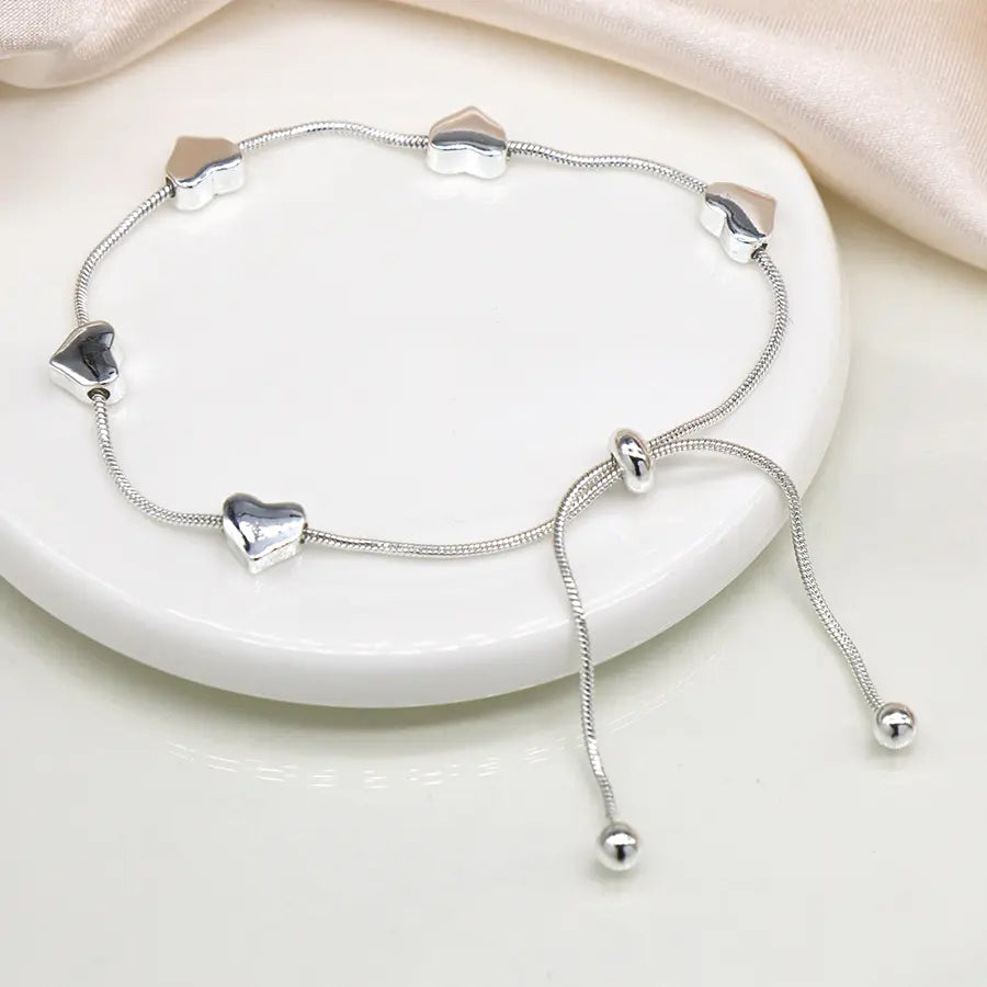 Heart Chain Bracelet