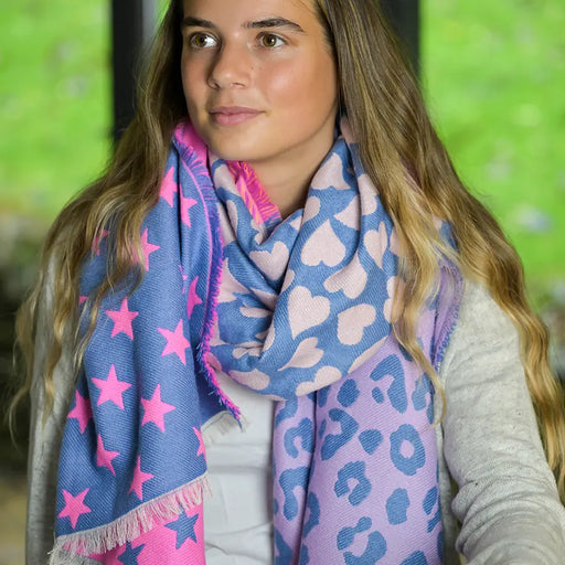 Hearts and Leopard | Scarf