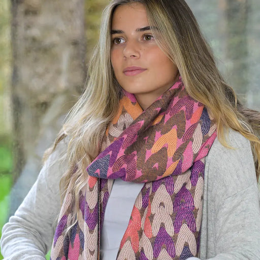 Warm Multi-Hearts | Scarf