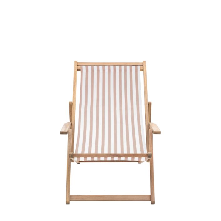 Striped Deck Chair | Clay