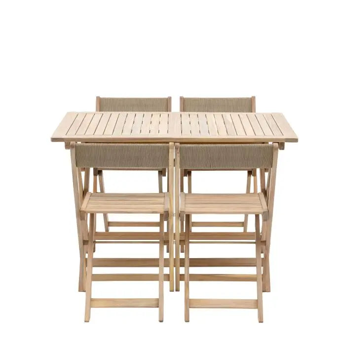 Lyla | Natural Folding Dining Set