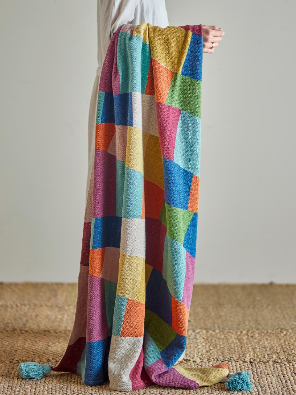 Colorine Recycled Cotton Throw