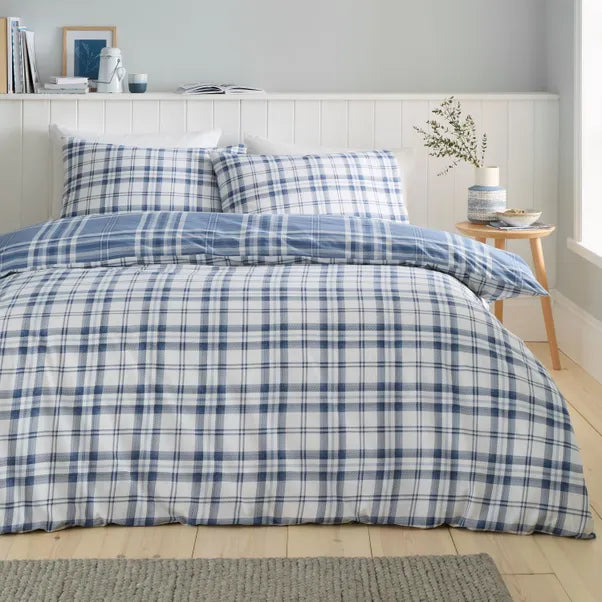 Kelso Blue Check | Duvet Covers