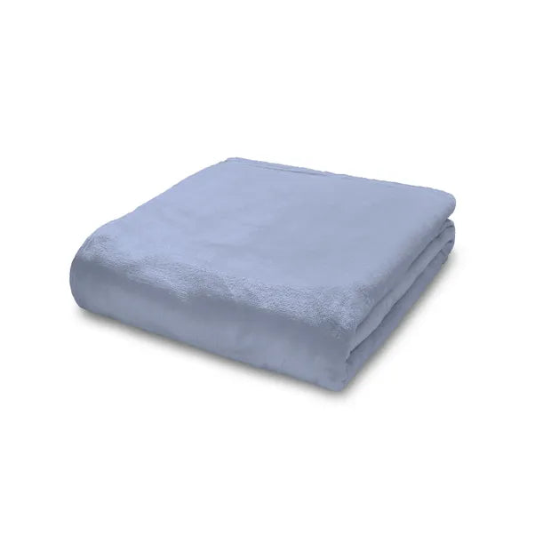 Raschel Velvet Touch Throw | Blue