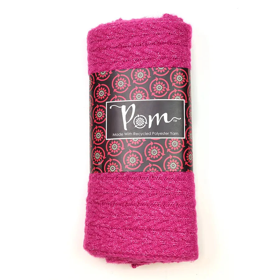 Bright Pink Herringbone Scarf