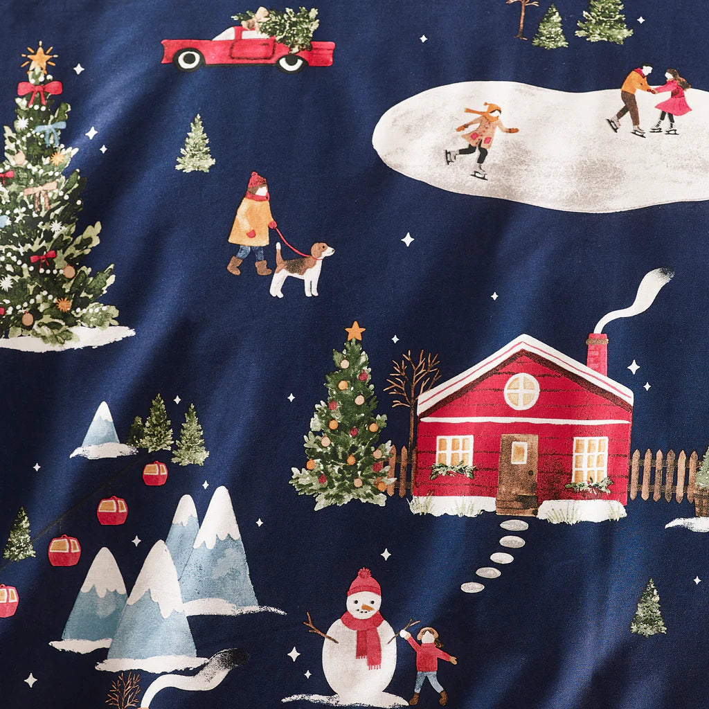 Christmas Ski Village | Duvet Covers