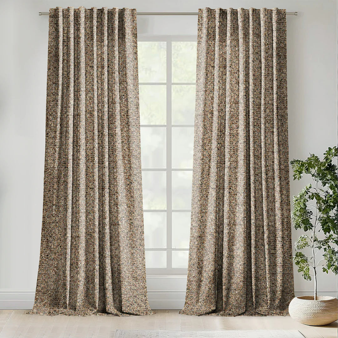 Caden Mulberry&Green | 90x90” Curtains